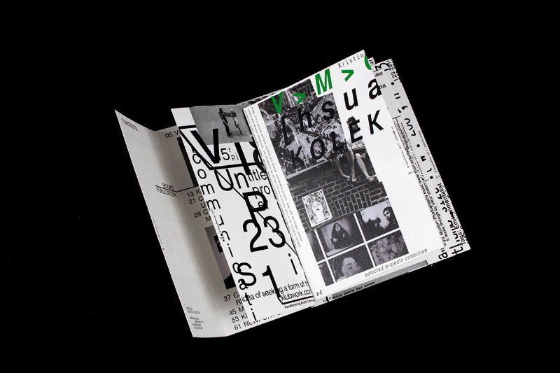 Para a designer Kristine Kawakubo, livros artesanais e tipografia experimental são a forma com a qual ela desenvolve seu processo de design. Experimentação é a chave no seu trabalho e seus livros feitos a mão são a forma perfeita para explorar o processo de produção de livros com tipografia, design gráfico e o uso de imagens. 