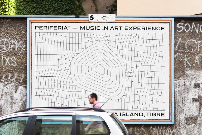 Festival Periferia é mais do que um evento, é uma experiência de arte e música que acontece em uma pequena ilha no Delta Tigre, na periferia de Buenos Aires. A identidade visual do evento foi feita pelo pessoal da Amateur (dot) rocks e reflete bem a estética e a sonoridade dos novos artistas da Argentina. 