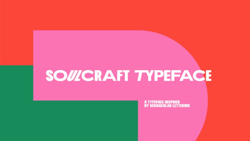 Soulcraft Typeface é uma fonte desenvolvida pelo pessoal do Massimo Studio, lá de Curitiba. Essa fonte OpenType variável foi criada com a intenção de preservar e emular a tipografia vernacular, aquela tipografia local que vemos pelas paredes das cidades mas que não existem no mundo digital.