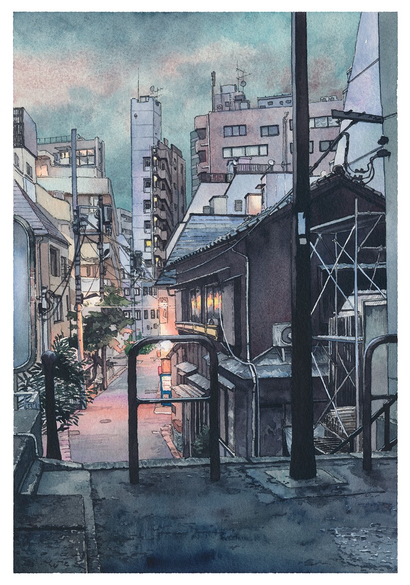 Entre agosto de 2017 e setembro de 2018, o ilustrador Mateusz Urbanowicz criou uma série de dez aquarelas que retratam uma visão noturna de Tóquio, a maior cidade do Japão. Mas as imagens que você vai ver aqui são um pouco diferentes daquela estética óbvia que vemos sempre que alguém resolve explorar uma cidade como Tóquio.