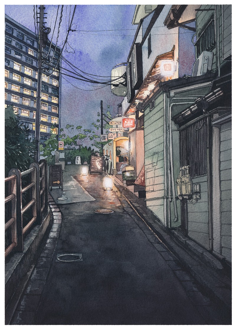 Entre agosto de 2017 e setembro de 2018, o ilustrador Mateusz Urbanowicz criou uma série de dez aquarelas que retratam uma visão noturna de Tóquio, a maior cidade do Japão. Mas as imagens que você vai ver aqui são um pouco diferentes daquela estética óbvia que vemos sempre que alguém resolve explorar uma cidade como Tóquio.