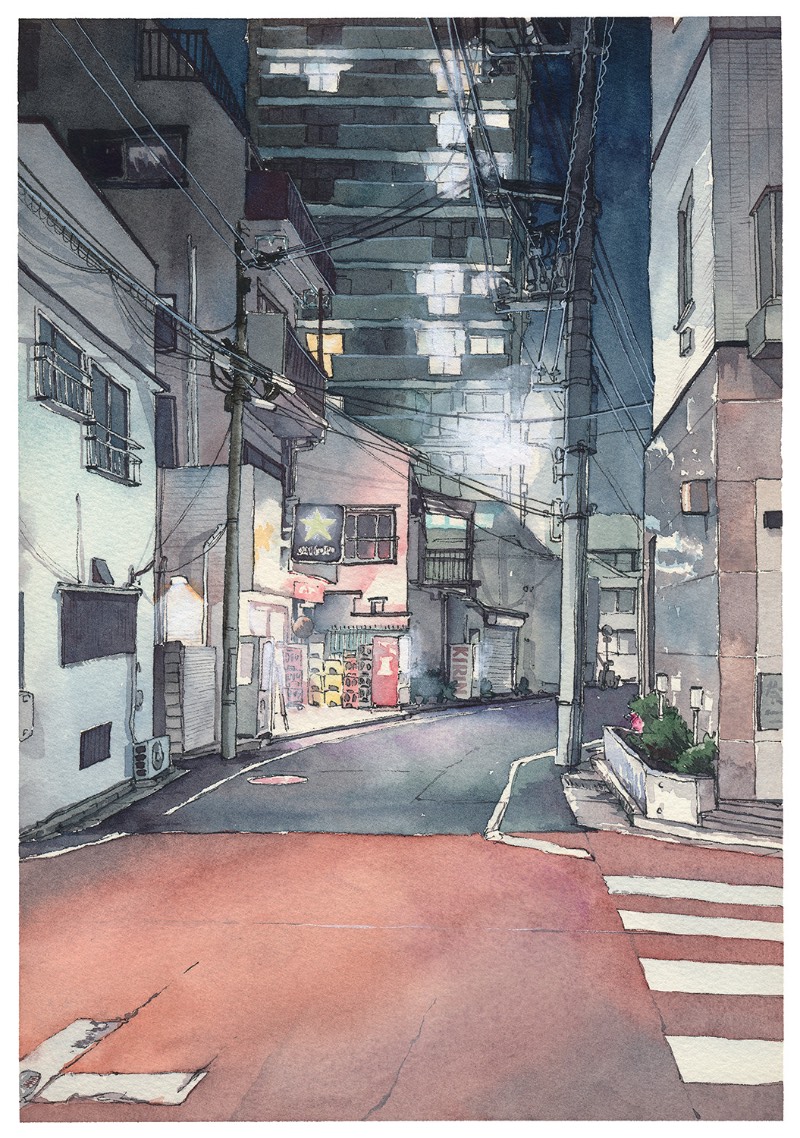 Entre agosto de 2017 e setembro de 2018, o ilustrador Mateusz Urbanowicz criou uma série de dez aquarelas que retratam uma visão noturna de Tóquio, a maior cidade do Japão. Mas as imagens que você vai ver aqui são um pouco diferentes daquela estética óbvia que vemos sempre que alguém resolve explorar uma cidade como Tóquio.