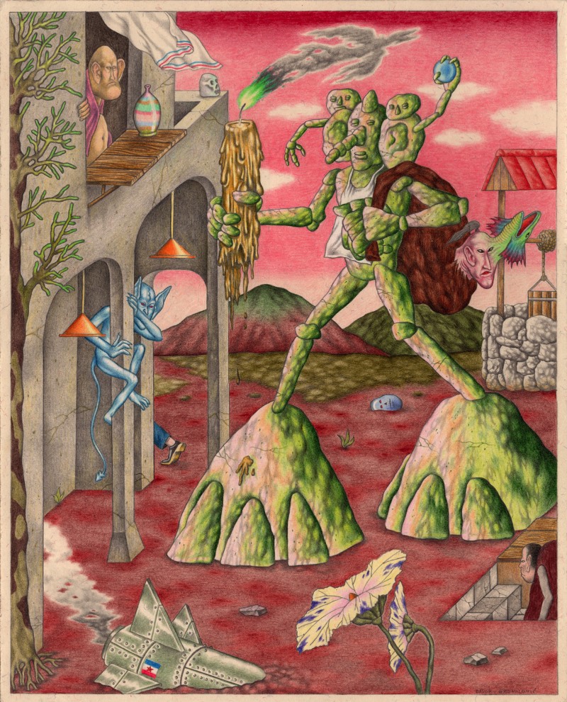 Os estranhos, surreais e quase psicóticos desenhos de Davor Gromilovic apontam para um mundo onde não parecem existir regras. Um mundo onde tudo que não é natural parece viver e um lugar que eu acredito que deve ser interessante de visitar.