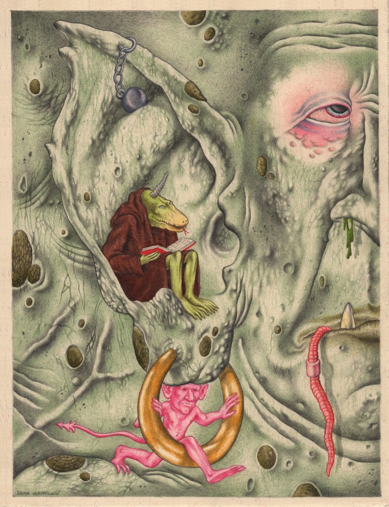 Os estranhos, surreais e quase psicóticos desenhos de Davor Gromilovic apontam para um mundo onde não parecem existir regras. Um mundo onde tudo que não é natural parece viver e um lugar que eu acredito que deve ser interessante de visitar.
