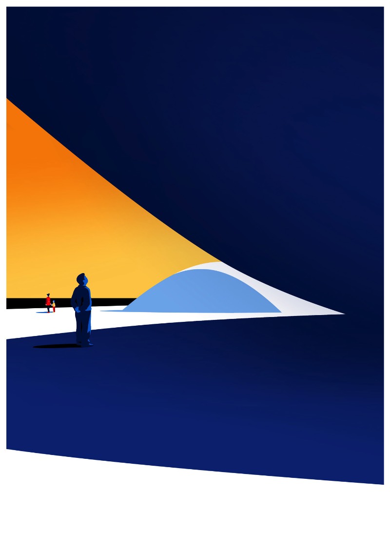 Entre os fãs da arquitetura de Oscar Niemeyer está o ilustrador húngaro Levente Szabo que resolveu dedicar uma série de ilustrações ao arquiteto. Essas ilustrações exploram as possibilidades estéticas que o concreto reforçado apresenta e o quão influente esse material foi nas construções do final do século passado.