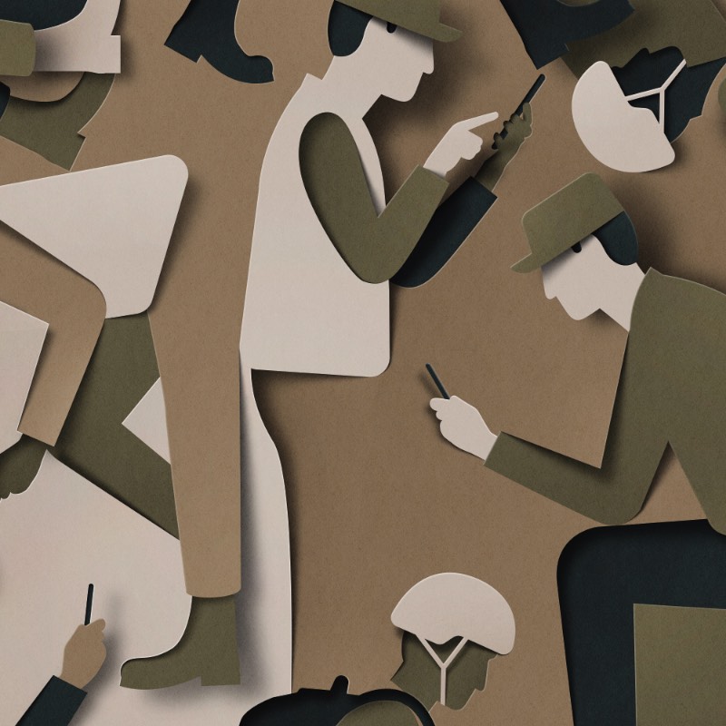 Eiko Ojala é um renomado ilustrador e designer gráfico baseado entre a Estônia e a Nova Zelândia, o que me soa como uma distância geográfica para lá de grande. Seu trabalho é construído quase que completamente de forma digital, apesar disso, seu processo de desenho é sempre feito a mão. 