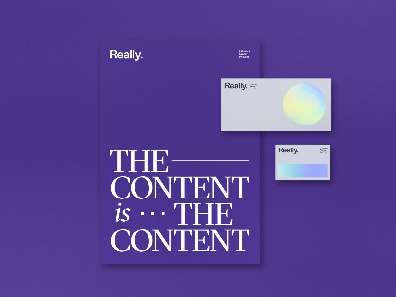 Really é o nome da agência de conteúdo do grupo everis. Como criadores de conteúdo, o trabalho deles é bem variado e vai de infográficos e ilustrações até a produção de vídeos e outros projetos criativos. 