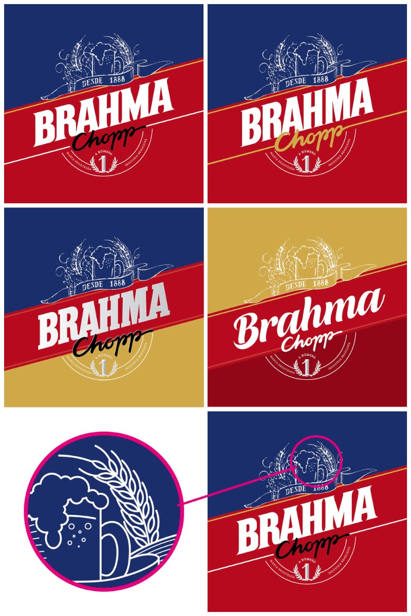 Em 2016, Jackson Alves trabalhou em um projeto de lettering e de design de embalagens para a cerveja Brahma. A ideia era a de criar uma nova embalagem para a cerveja, uma embalagem que misturasse um estilo de lettering e caligrafia único mas… Parece que o projeto não deu certo e acabou sendo arquivado.