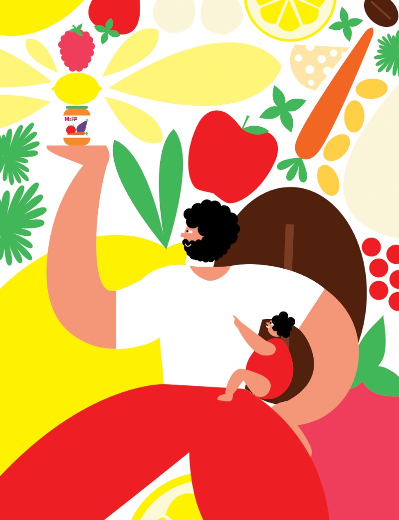 Ter filhos é complicado e é um daqueles eventos que muda a vida completamente. Foi pensando nas complicações de ter filhos que o pessoal da HiPP resolveu criar um livro de receitas que pudesse ser usado com uma mão só. Dessa forma, você consegue segurar sua criança e acompanhar receitas ao mesmo tempo. Sem maiores problemas. 