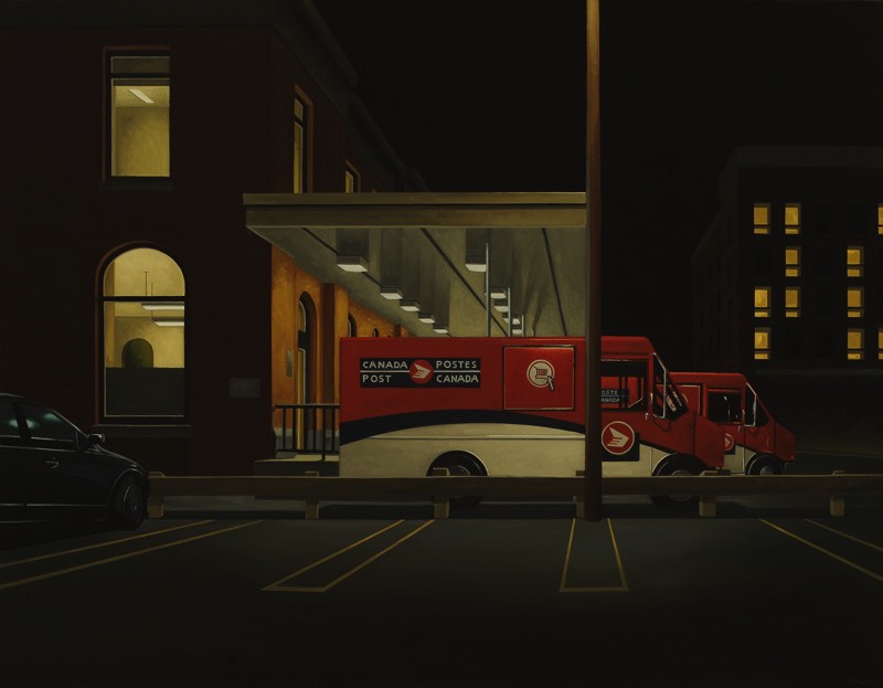 Peter Harris é um artista canadense baseado em Toronto cujo trabalho explora temas que envolvem a paisagem urbana que vemos no nosso dia a dia. E tudo isso em pinturas a óleo. Nos últimos 25 anos, a obsessão dos artista pelas cidades e pela vida urbana tem sido um objeto constante na sua vida e no seu trabalho. E você consegue ver isso muito bem nas imagens que eu selecionei de seu portfólio.