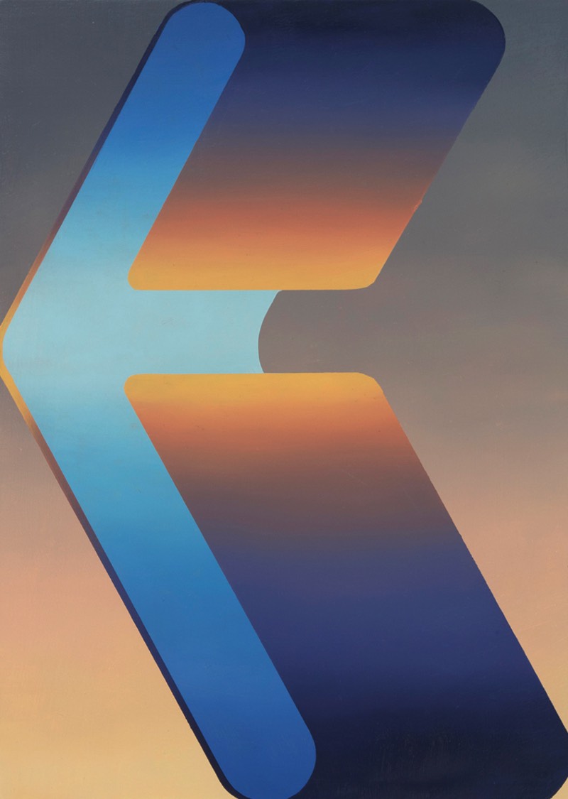 Dan Perkins é um artista norte-americano baseado no Brooklyn que cria trabalhos geométricos abstratos que incorporam elementos de pintura minimalista com gradientes coloridos. Visualmente falando, suas pinturas tem pitadas de algo lúdico e foi isso que capturou minha atenção quando deparei com seu portfólio pela primeira vez. 