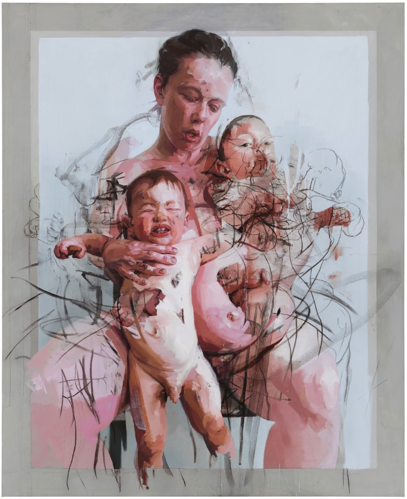 De acordo com o artista Jenny Saville, a percepção que temos do corpo humano é tão aguda que a menor sugestão de um corpo acaba desencadeando o reconhecimento. Talvez, por isso mesmo que ela representa a forma humana transcendendo os limites da figuração clássica e do que chamaria de abstração moderna. 