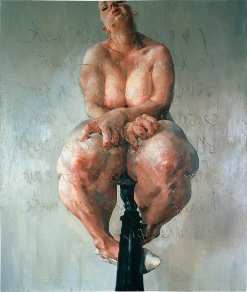 De acordo com o artista Jenny Saville, a percepção que temos do corpo humano é tão aguda que a menor sugestão de um corpo acaba desencadeando o reconhecimento. Talvez, por isso mesmo que ela representa a forma humana transcendendo os limites da figuração clássica e do que chamaria de abstração moderna. 