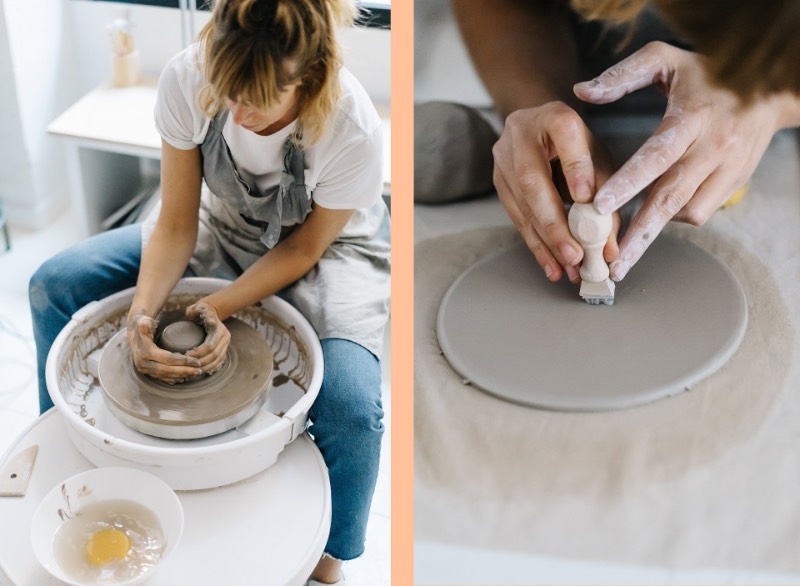 Dessa forma, Cuit Espai Ceramic é mais do que uma escola de cerâmica. É um local de encontro para experimentação e para o desenvolvimento de criatividade através das diferentes técnicas de cerâmicas. E esse foi um dos elementos que acabou aparecendo na identidade visual da empresa já que o logo foi feito para representar uma tigela estilizada, uma das peças mais simples e icônicas do mundo da cerâmica. 