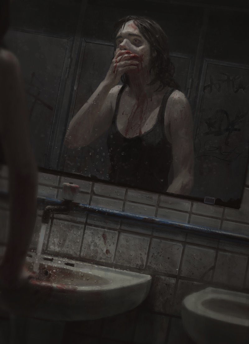 Me deparei com a arte digital de Yuliya Litvinova hoje de manhã e foi um daqueles momentos que você enxerga alguma coisa diferente e precisa parar para conferir o que que você está vendo de verdade. Foi isso que aconteceu comigo quando vi sua ilustração chamada de Little birdies, onde vemos uma espécie de cativeiro pelo ponto de vista do captor onde anjos estão aprisionados, com suas asas amarradas. 