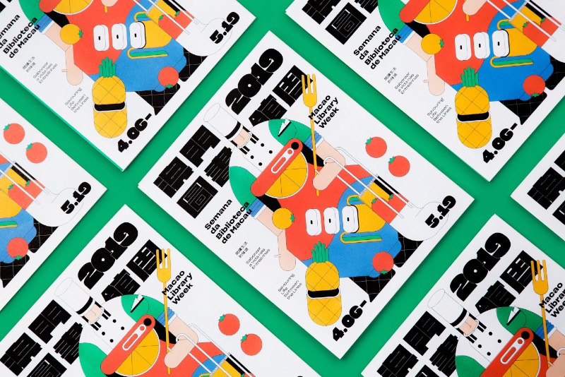 São muitas as maneiras que existem para aproveitar a vida no máximo. Uma dessas maneiras é através da leitura. Esse foi o tema da Semana de Biblioteca de Macau de 2019 no design de Au Chon Hin e Nga Ian Si.