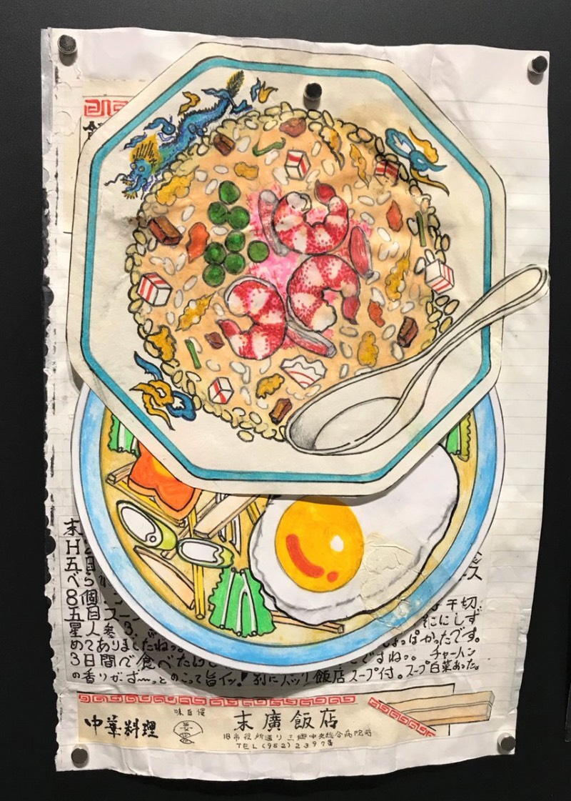 Itsuo Kobayashi nasceu em 1962 e trabalhou como cozinheiro durante muitos anos. Mas o importante aqui é seu passatempo que consiste de diários de comida onde ele desenhou a mão, 32 anos de suas refeições. Além de descrever os sabores e ingredientes, ele desenhou cada pedaço de macarrão e grão de arroz que ele comeu. 