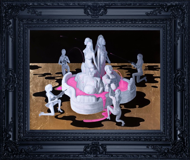 Parece que as pinturas de Chen-Dao Lee são feitas utilizando as pessoas ao seu redor como personagens. Mas depois de olhar por seu portfólio com mais atenção, acho que seu trabalho é mais do que isso. Nele, você consegue ver cenas extraordinárias estruturadas como composições de pintores famosos. 