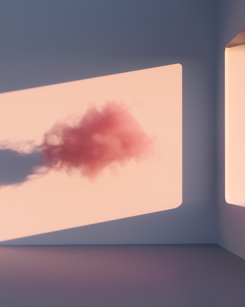 Na série de imagens que recebeu o nome de Somewhere in the World, Minjin Kang e Mijoo Kim estavam interessados em criar um surreal mundo vibrante mas em um estilo minimalista. O objetivo dos artistas do Mue Studios era o de criar espaços oníricos que fossem renderizados como arquitetura, como se fossem ilusões vistas por breves momentos.