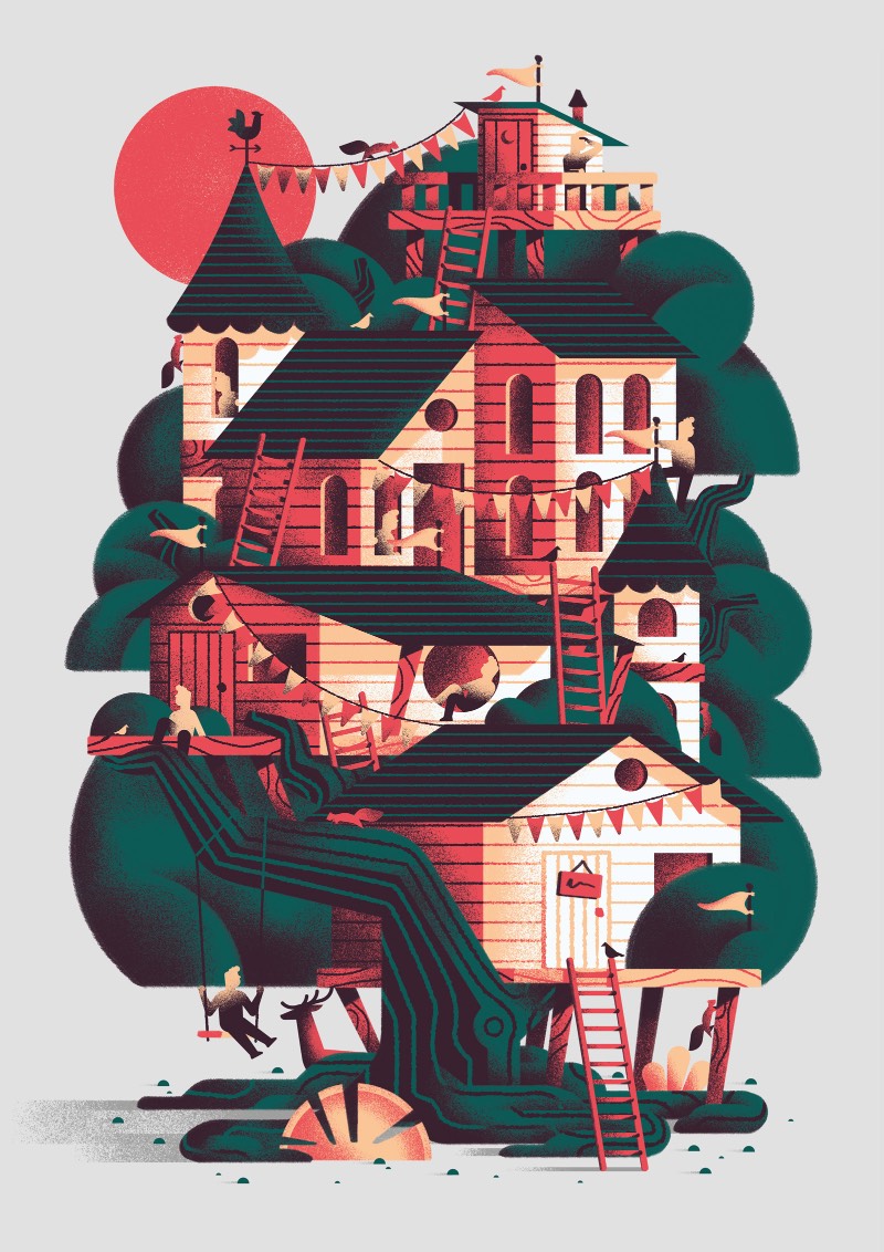 Daniele Simonelli é um ilustrador freelancer italiano com anos de experiência criando imagens para o mercado editorial e de publicidade. Atualmente, ele trabalha direto de Roma e seu portfólio tem um estilo visual bem interessante que fez com que eu resolvesse publicar sobre suas ilustrações por aqui.