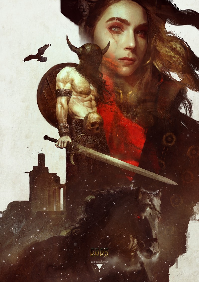 Bastien Lecouffe Deharme é um artista e ilustrador francês cujo trabalho é voltado para jogos de videogame com pitadas de uma estética gótica que me parece muito o com o que eu costumava ver em livros de RPG nos anos noventa. Mas, ele faz isso tudo com um visual um pouco diferente e com uma atenção fora do comum com os detalhes. 