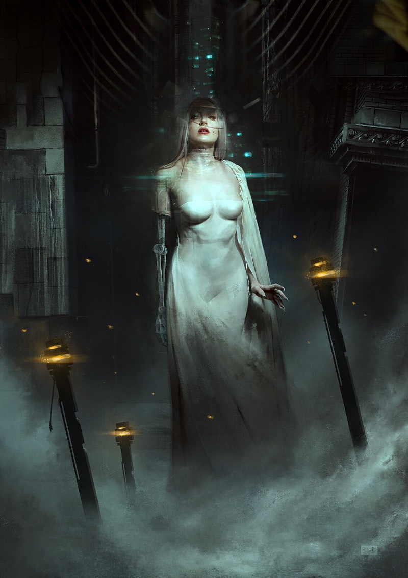 Bastien Lecouffe Deharme é um artista e ilustrador francês cujo trabalho é voltado para jogos de videogame com pitadas de uma estética gótica que me parece muito o com o que eu costumava ver em livros de RPG nos anos noventa. Mas, ele faz isso tudo com um visual um pouco diferente e com uma atenção fora do comum com os detalhes. 