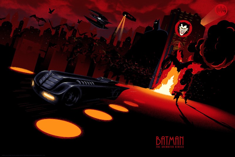 A série animada do Batman é o apogeu dos desenhos animados de super heróis dos anos 90 e posso assumir que assisti todos os episódios possíveis. O artista Chris Thornley também é fã dos desenhos e acabou criando uma série de ilustrações inspiradas nos personagens.