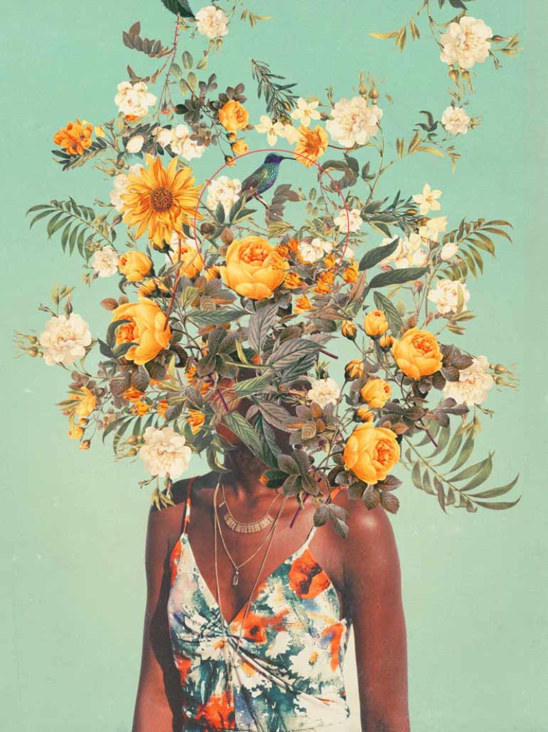 Frank Moth cria imagens nostálgicas que me remetem a um futuro distante. Um futuro que, em simultâneo, me parece familiar e inalcançável. E ele faz isso através de colagens e composições digitais que são apresentadas com uma palheta de cores bem distinta, de forma com que seu trabalho seja facilmente reconhecível.