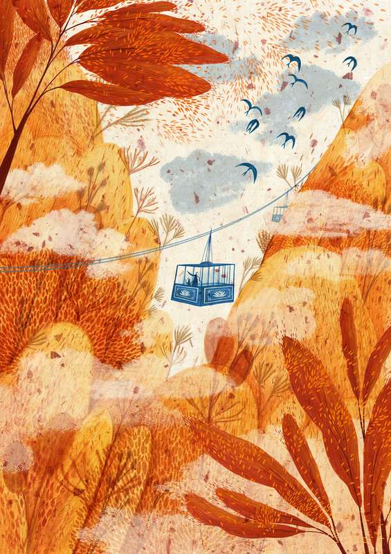 Trabalhando como ilustradora freelancer do seu estúdio no Reino Unido, Rosanna Tasker cria narrativas quase surreais e cena que apresentam uma paixão pela magia natural do mundo. As suas linhas são delicadas e a suas texturas são ricas como o papel artesanal.