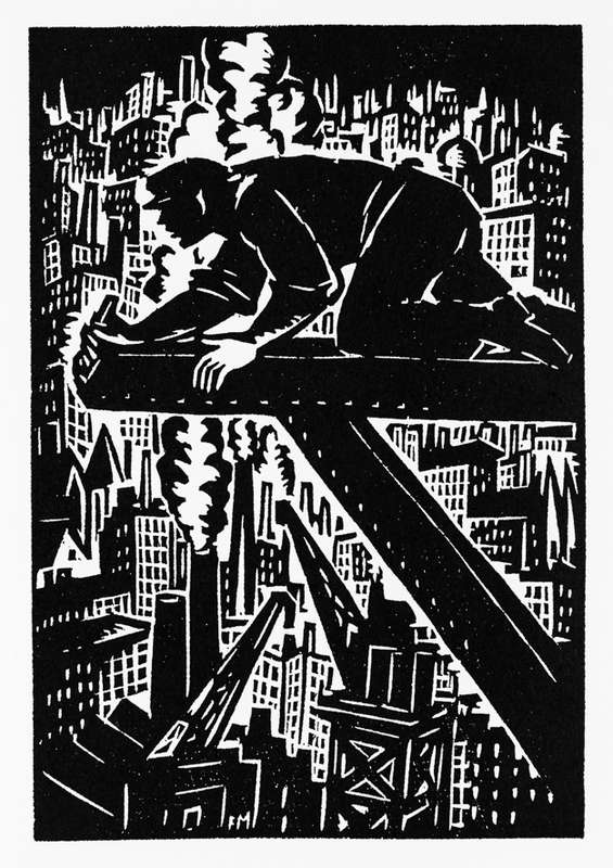 Frans Masereel foi um artista e ilustrador belga mais conhecido por seus romances em xilogravura, que ele criou no início do século XX. Seu trabalho é frequentemente considerado um precursor da história em quadrinhos, pois combina a linguagem visual da história em quadrinhos com a narrativa literária da história. 