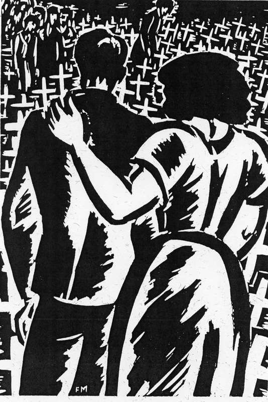 Frans Masereel foi um artista e ilustrador belga mais conhecido por seus romances em xilogravura, que ele criou no início do século XX. Seu trabalho é frequentemente considerado um precursor da história em quadrinhos, pois combina a linguagem visual da história em quadrinhos com a narrativa literária da história. 