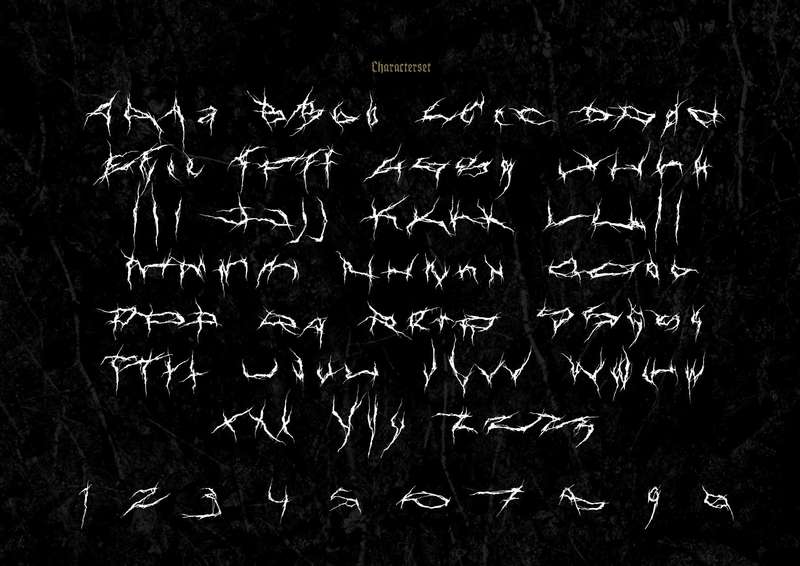 O lettering de black metal é um estilo distinto de tipografia comumente usado em gêneros musicais extremos, como death metal, black metal e grindcore. Esse estilo de letras é frequentemente caracterizado por seus recursos altamente ilegíveis, irregulares e ornamentados, tornando uma escolha ideal para capas de álbuns, pôsteres e outros elementos visuais que exigem uma estética sombria e suja.