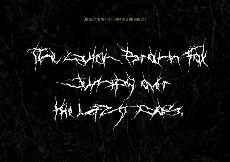 O lettering de black metal é um estilo distinto de tipografia comumente usado em gêneros musicais extremos, como death metal, black metal e grindcore. Esse estilo de letras é frequentemente caracterizado por seus recursos altamente ilegíveis, irregulares e ornamentados, tornando uma escolha ideal para capas de álbuns, pôsteres e outros elementos visuais que exigem uma estética sombria e suja.