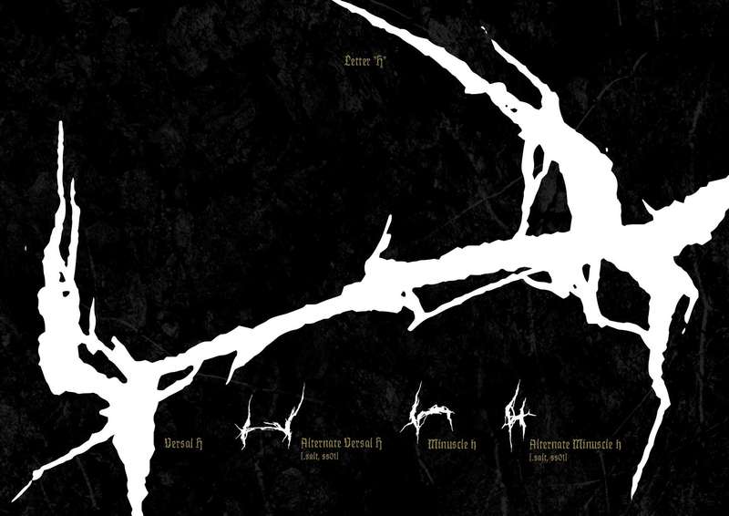O lettering de black metal é um estilo distinto de tipografia comumente usado em gêneros musicais extremos, como death metal, black metal e grindcore. Esse estilo de letras é frequentemente caracterizado por seus recursos altamente ilegíveis, irregulares e ornamentados, tornando uma escolha ideal para capas de álbuns, pôsteres e outros elementos visuais que exigem uma estética sombria e suja.