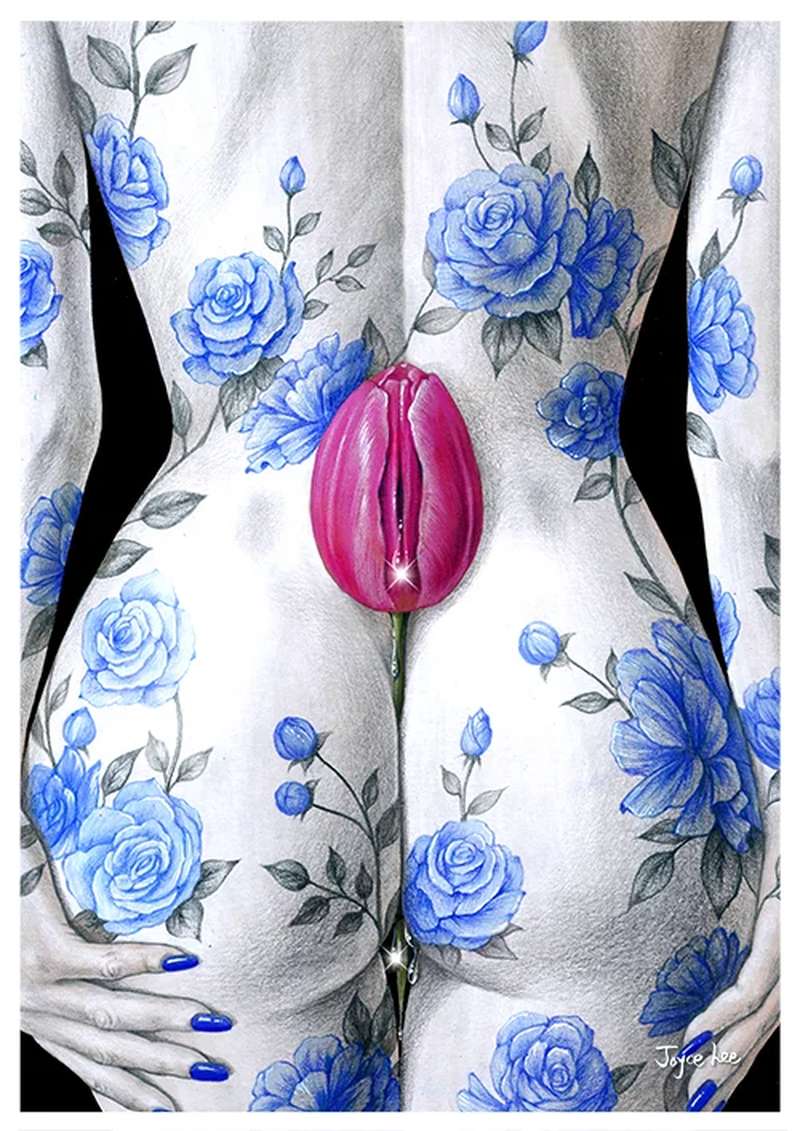 As pinturas de Joyce Lee estão cheias de insinuações visuais e justapõem objetos do dia a dia com o extraordinário. A sua arte explora o sexo, o desejo e o proibido, usando predominantemente aquarela e lápis para criar imagens que são, ao mesmo tempo, excitantes e desconfortáveis.