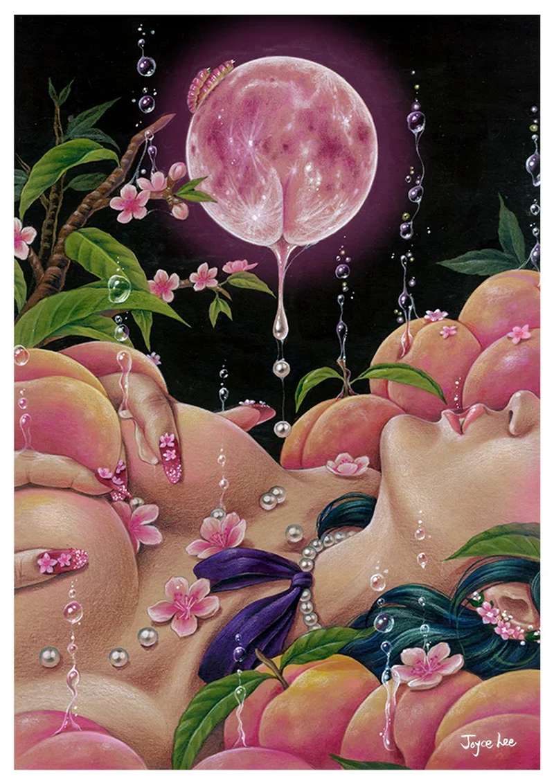 As pinturas de Joyce Lee estão cheias de insinuações visuais e justapõem objetos do dia a dia com o extraordinário. A sua arte explora o sexo, o desejo e o proibido, usando predominantemente aquarela e lápis para criar imagens que são, ao mesmo tempo, excitantes e desconfortáveis.