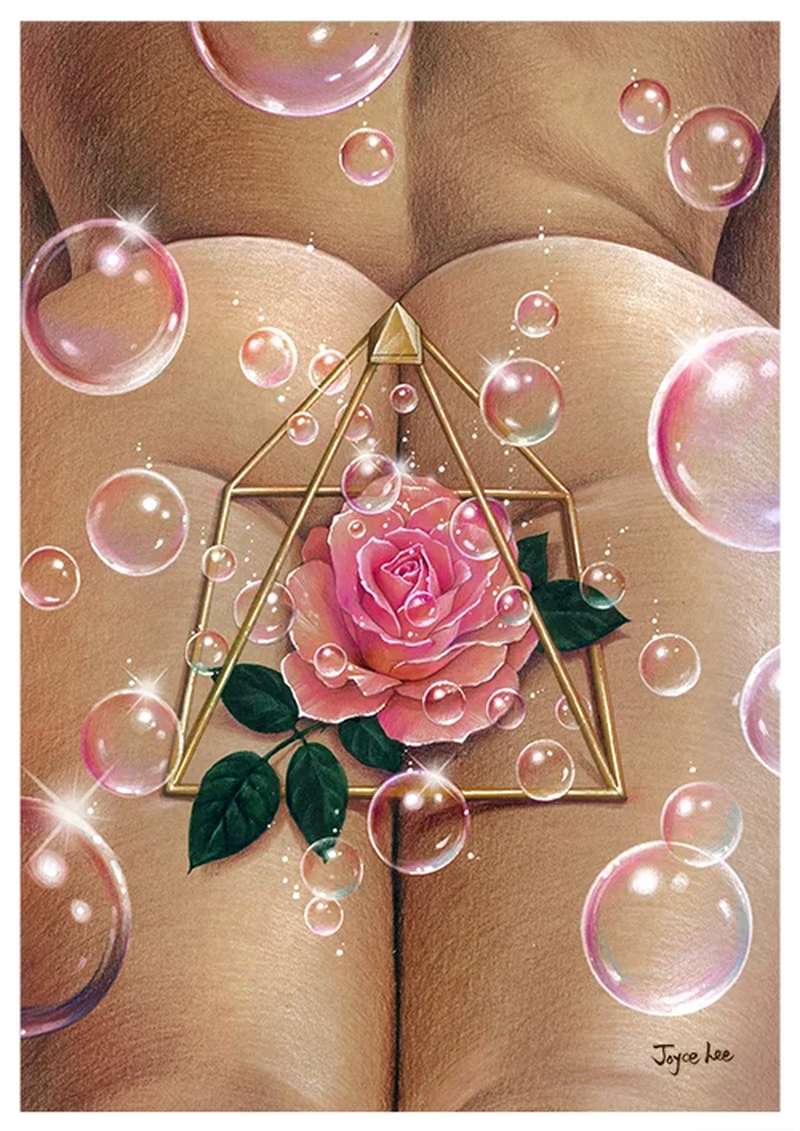 As pinturas de Joyce Lee estão cheias de insinuações visuais e justapõem objetos do dia a dia com o extraordinário. A sua arte explora o sexo, o desejo e o proibido, usando predominantemente aquarela e lápis para criar imagens que são, ao mesmo tempo, excitantes e desconfortáveis.