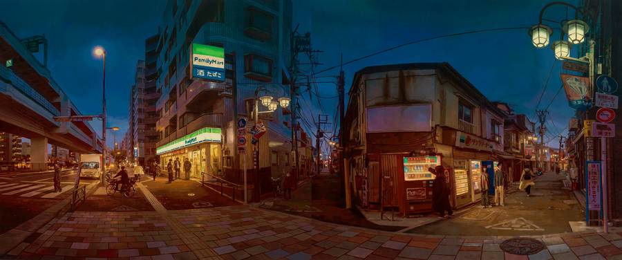 Keita Morimoto é conhecido no mundo da arte e da ilustração por suas paisagens urbanas e retratos, que capturam de forma brilhante a iluminação teatral que lembra os luminares da arte Rembrandt e Edward Hopper. Ao fundir técnicas clássicas com os dias atuais, o artista eleva cenas urbanas mundanas a reinos de maravilhas extraordinárias. 