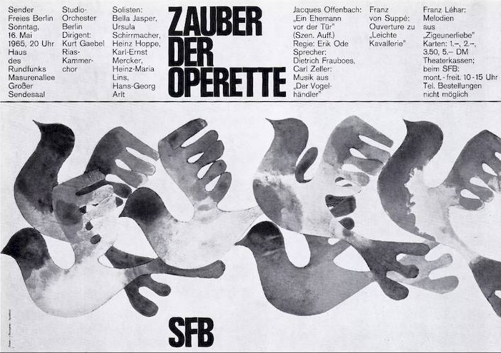 O trabalho de cartaz para a Rádio Free Berlin de 1962 a 1966 representa um ponto de viragem na estética cultural da cidade. Através dos seus designs inovadores, Hans Förtsch, Sigrid von Baumgarten e Reinhart Braun não só elevaram a imagem pública da estação, mas também deixaram as suas marcas no panorama da comunicação visual da Berlim da época. 