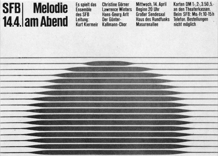 O trabalho de cartaz para a Rádio Free Berlin de 1962 a 1966 representa um ponto de viragem na estética cultural da cidade. Através dos seus designs inovadores, Hans Förtsch, Sigrid von Baumgarten e Reinhart Braun não só elevaram a imagem pública da estação, mas também deixaram as suas marcas no panorama da comunicação visual da Berlim da época. 