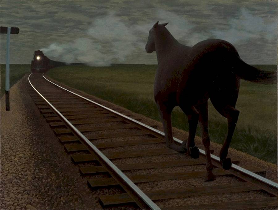 Alex Colville é o nome de um artista canadense que ficou conhecido por transcender o mero realismo nas suas obras de arte. Assim, ele acabou alinhando-se mais com o um movimento artístico conhecido como Precisionismo da década de 1930 do que com o fotorrealismo tradicional.
