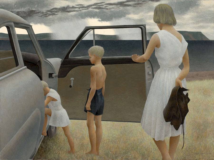Alex Colville é o nome de um artista canadense que ficou conhecido por transcender o mero realismo nas suas obras de arte. Assim, ele acabou alinhando-se mais com o um movimento artístico conhecido como Precisionismo da década de 1930 do que com o fotorrealismo tradicional.