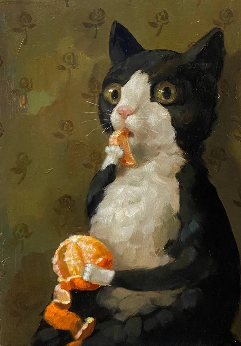 O que diferencia Alison Friend é sua capacidade de envolver a audiência no processo criativo das suas pinturas. As suas pinturas intencionalmente abertas convidam você a imaginar as histórias que se desenrolam por trás daqueles expressivos olhos de animais. Esse elemento quase interativo acrescenta profundidade e diversão ao seu trabalho, uma vez que cada espectador se torna um cocriador da história.