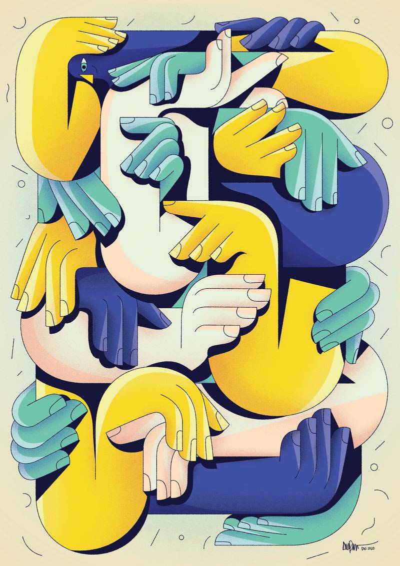 Andrea Devia-Nuño é uma ilustradora que cria obras de arte mais do que cativantes. Natural da Colômbia, ela agora vive e trabalha em Madri, Espanha. Suas ilustrações são reconhecidas pela sua combinação única de formas geométricas e linhas fluidas. Isso lhes dá uma sensação moderna e elegante que foi o que me chamou a atenção na primeira vez que eu vi seu portfólio online.