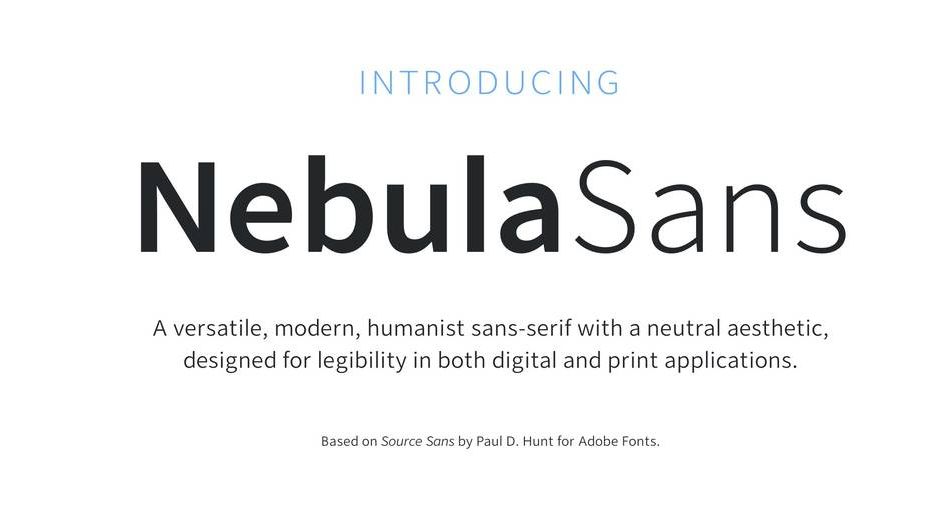 No cenário em constante evolução do design digital, a busca pela fonte perfeita — que equilibre estética, legibilidade e versatilidade — é perpétua. E é assim que vou apresentar a NebulaSans, uma fonte sem serifa humanista moderna, pronta para se tornar a escolha ideal para designers que buscam uma voz neutra, porém distinta.