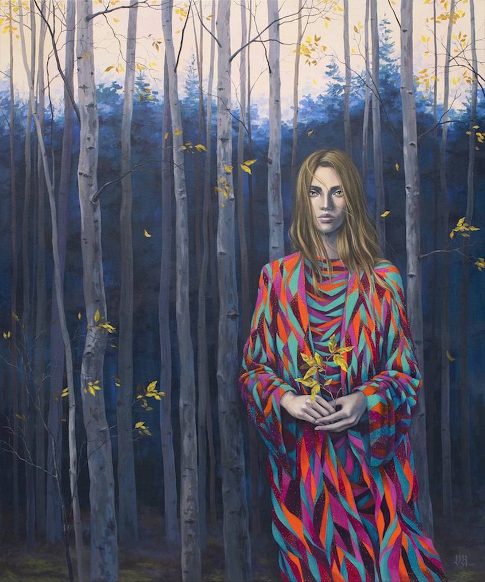 A ilustradora, designer e artista plástica Vasilisa Romanenko, radicada em Connecticut, translumbra o público com sua mistura única de inspiração botânica, história natural e padrões intrincados que lembram tecelagem. 