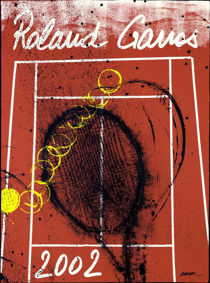 Para pessoas que gostam de design e fãs de tênis, o Aberto da França, também conhecido como Roland Garros, traz uma combinação especial de competições esportivas e arte. Diferentemente de qualquer outro Grand Slam, Roland Garros cultivou uma conexão profunda e duradoura com o mundo da arte, evidenciada por sua tradição anual de encomendar um cartaz distinto de um artista diferente.