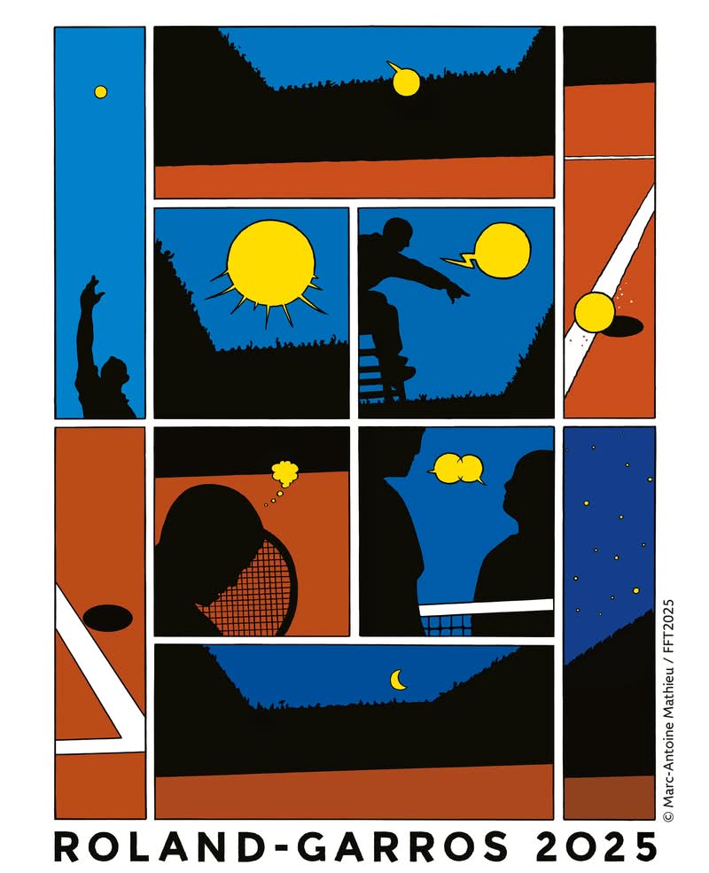 Para pessoas que gostam de design e fãs de tênis, o Aberto da França, também conhecido como Roland Garros, traz uma combinação especial de competições esportivas e arte. Diferentemente de qualquer outro Grand Slam, Roland Garros cultivou uma conexão profunda e duradoura com o mundo da arte, evidenciada por sua tradição anual de encomendar um cartaz distinto de um artista diferente.