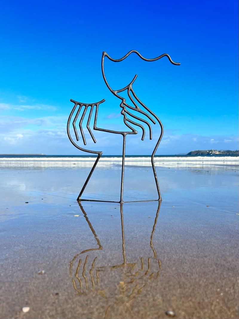 Diego Cabezas (nascido em 1975, A Coruña, Espanha) é um escultor espanhol conhecido por sua intrigante exploração da relação entre o desenho e o espaço tridimensional. Diego Cabezas, após aperfeiçoar suas competências na Escola de Arte Pablo Picasso, iniciou uma viagem artística que combina perfeitamente a instantaneidade de uma linha traçada com a persistência do ferro e do aço inoxidável.