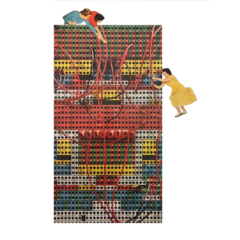 No universo da colagem analógica contemporânea, poucos artistas combinam história pessoal, vulnerabilidade emocional e técnica meticulosa como Kellette Elliott. Com mais de 1200 colagens feitas nos últimos sete anos, fica claro o quão profundamente ela se conectou com o meio escolhido.